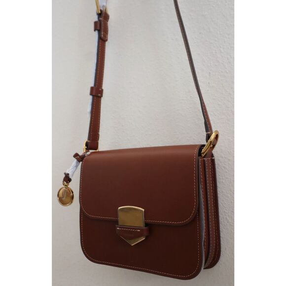 Fossil ZB192400-KH Women's O/S Brown Lennox Leather Flap Crossbody Bag - Picture 14 of 16